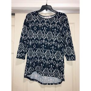 CATOs - Printed 3/4 Sleeve Shirt